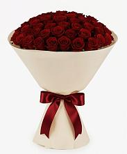 Букет 101 Бордовая роза Блэк Бакарра в Малое Карлино