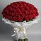 Букет 101 Красная роза Блэк Мэджик в Малое Карлино