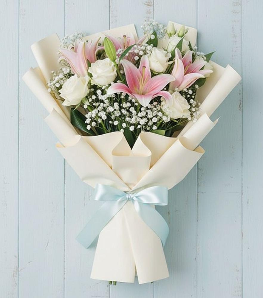 Букет цветов из: Лилии в Малое Карлино