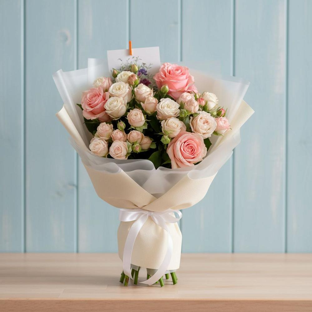 Букет цветов из: Розы в Малое Карлино