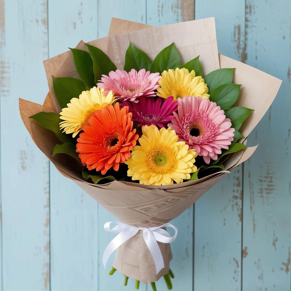 Букет цветов из: Герберы в Малое Карлино