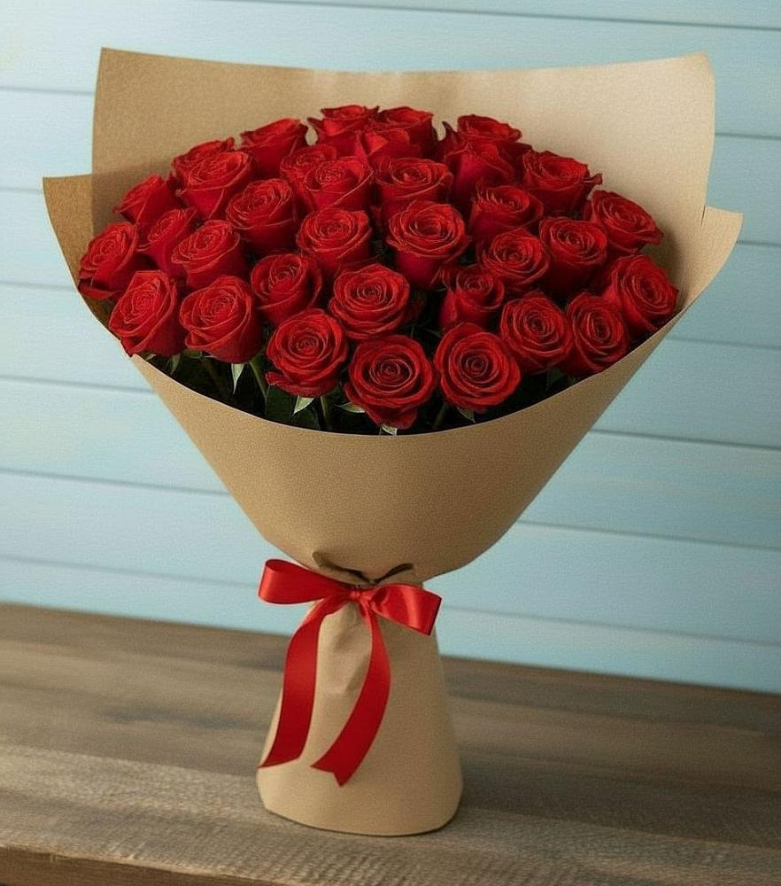 Букет Красные розы Милано в Малое Карлино