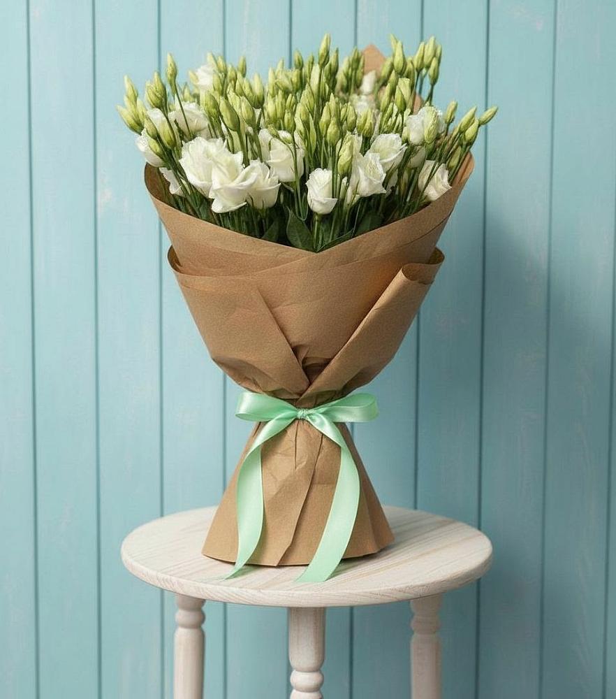 Букет цветов из: Лизиантусы в Малое Карлино