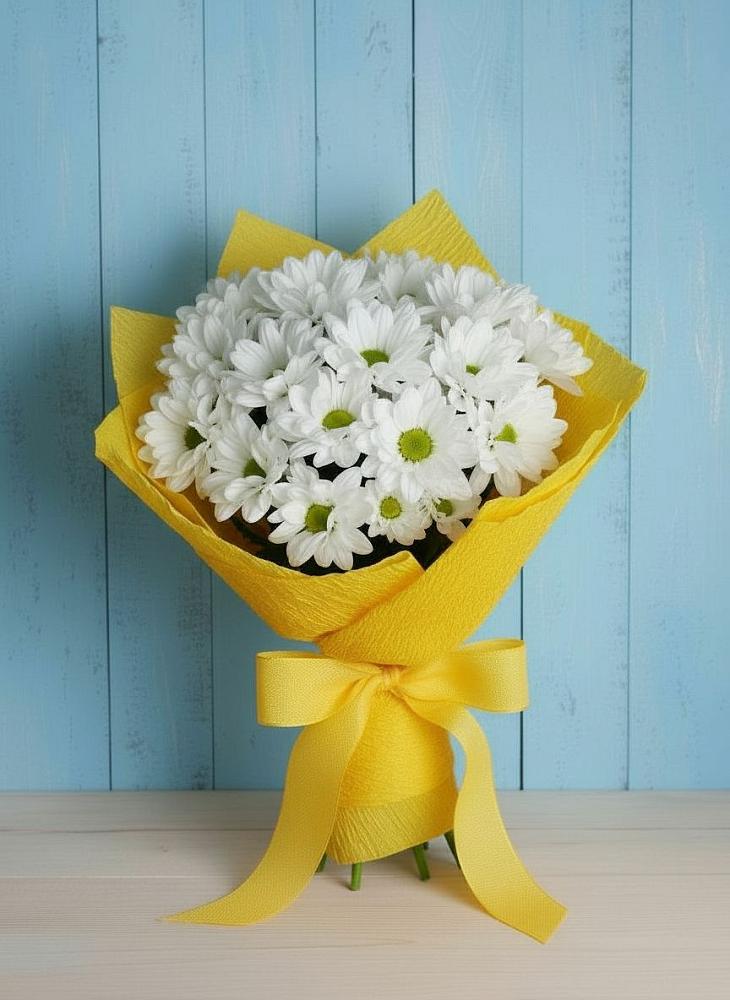 Букет цветов из: Хризантемы в Малое Карлино