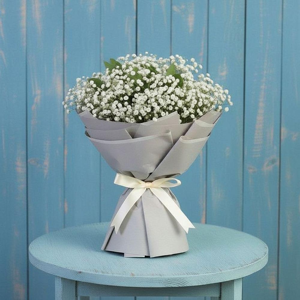 Букет цветов из: Гипсофила в Малое Карлино