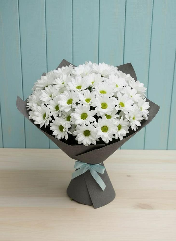 Букет цветов из: Хризантемы в Малое Карлино