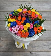 Букет цветов из:  Розы и Хризантемы в Малое Карлино