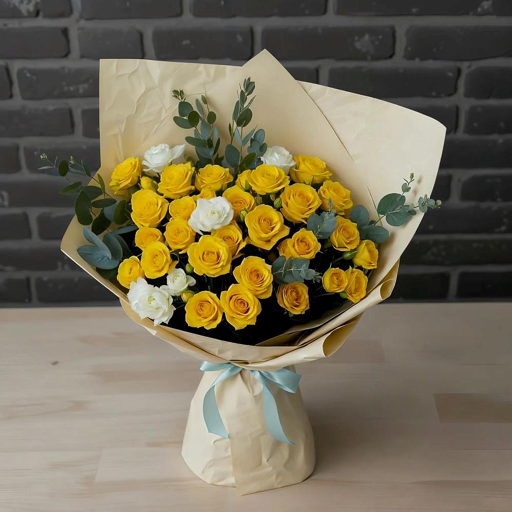 Букет цветов из: Розы в Малое Карлино