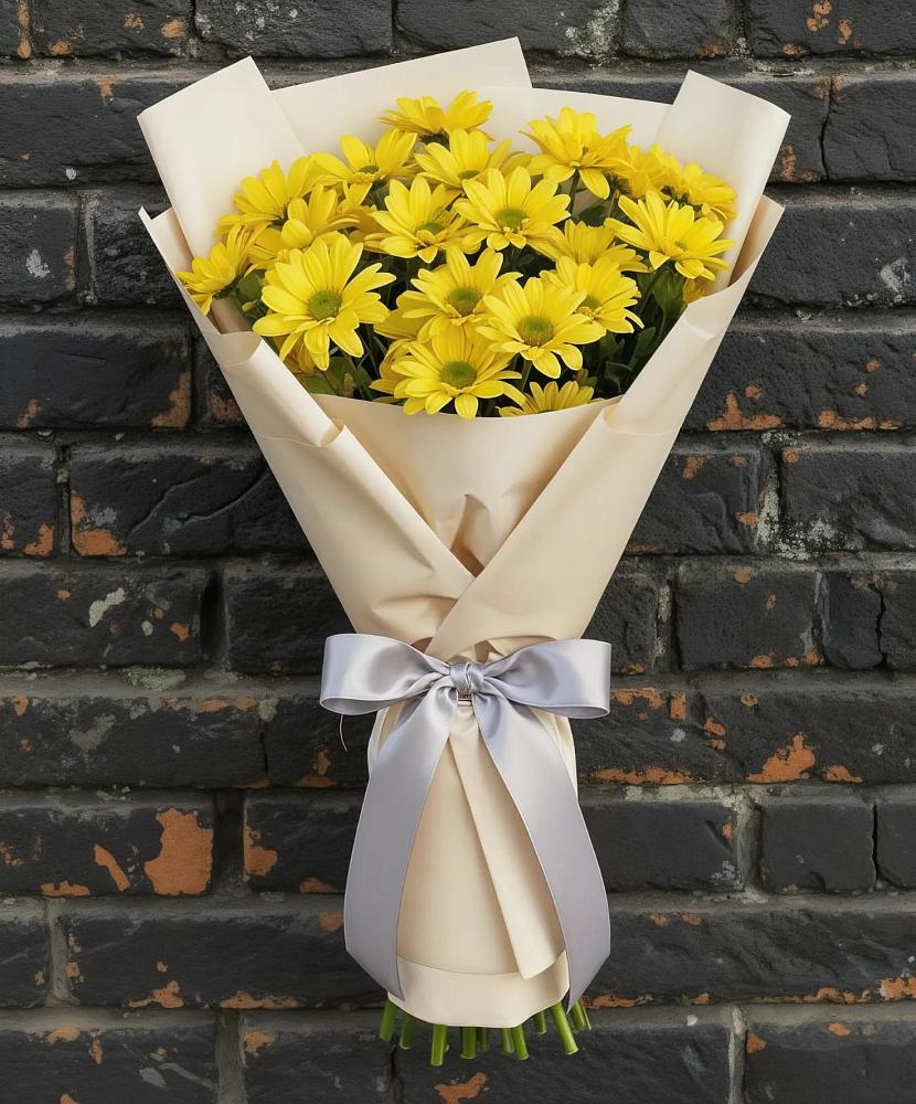 Букет цветов из: Хризантемы в Малое Карлино