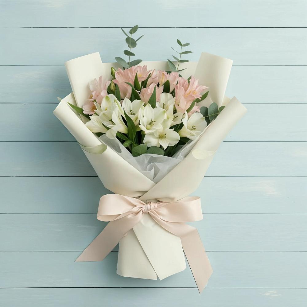 Букет цветов из: Альстромерии в Малое Карлино