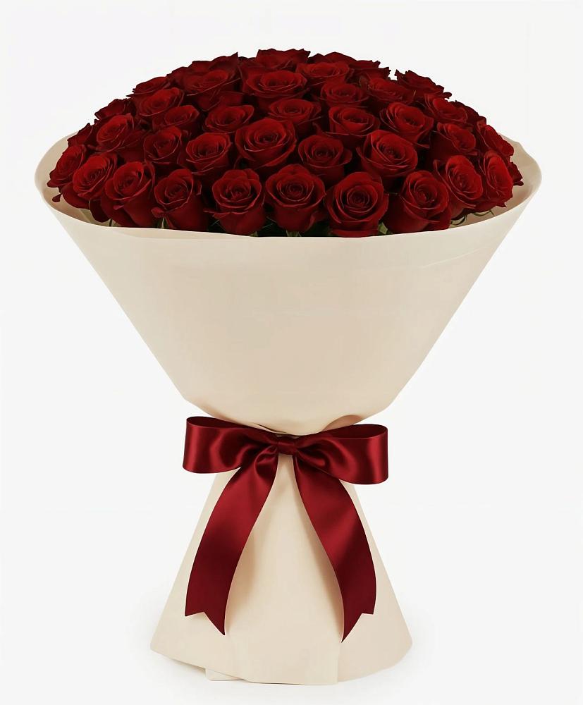 Букет 101 Бордовая роза Блэк Бакарра в Малое Карлино